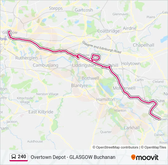 240 Bus Line Map
