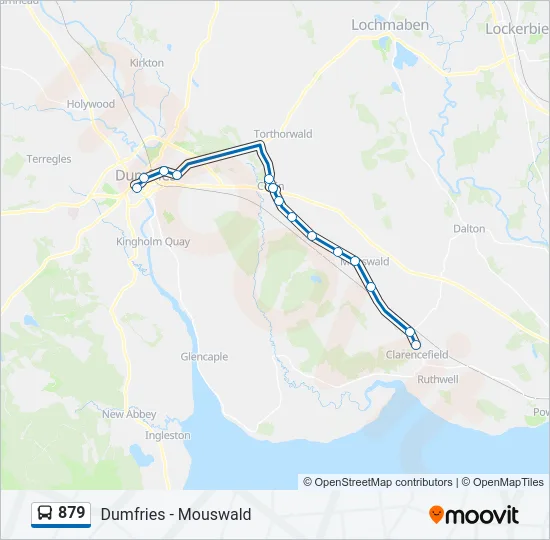 879 Bus Line Map