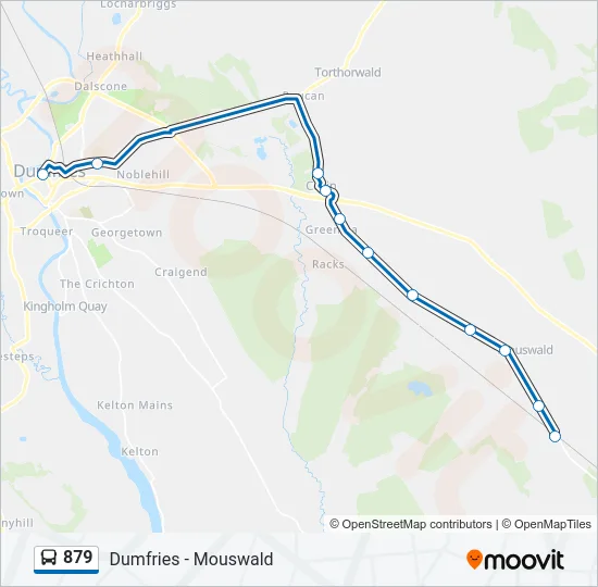 879 Bus Line Map
