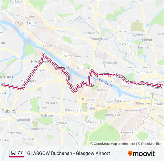 77 Bus Line Map