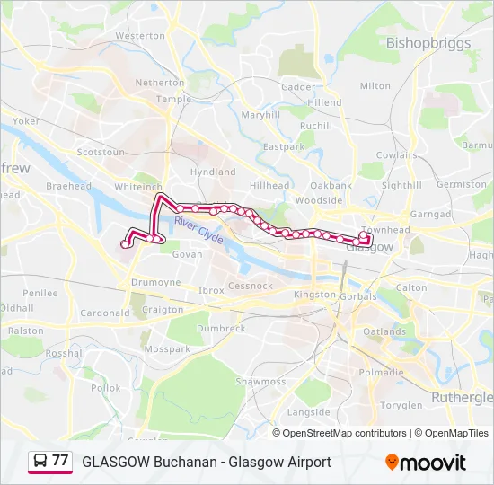 77 Bus Line Map