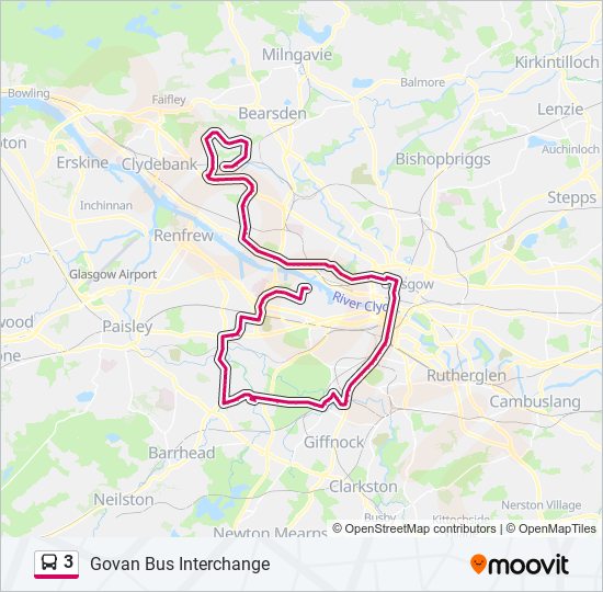 3 Route Schedules, Stops & Maps Govan Bus Interchange (Updated)