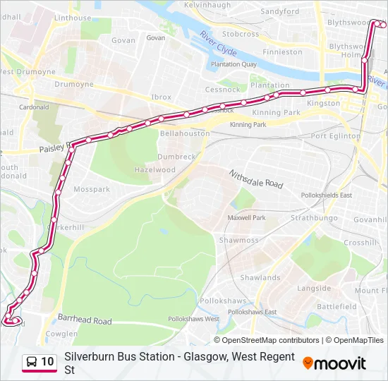 10 Bus Line Map