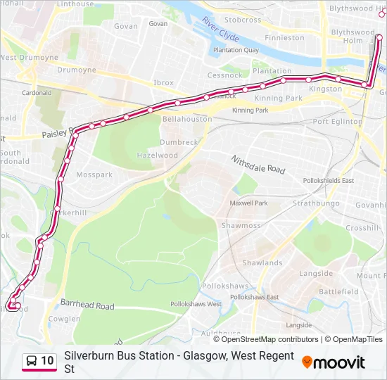 10 Bus Line Map