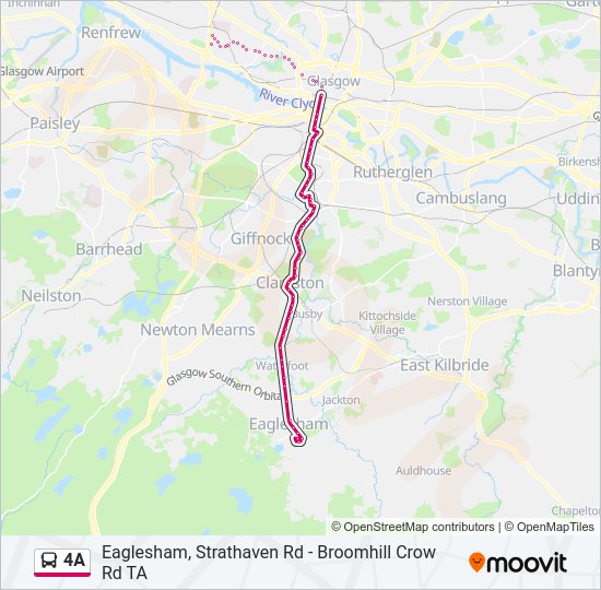 4A bus Line Map