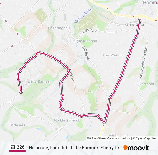 226 Bus Line Map