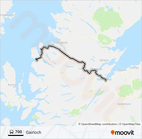 700 Bus Line Map