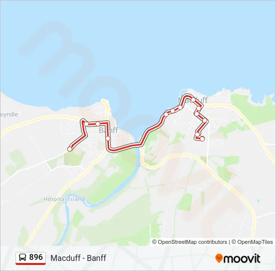896 Bus Line Map