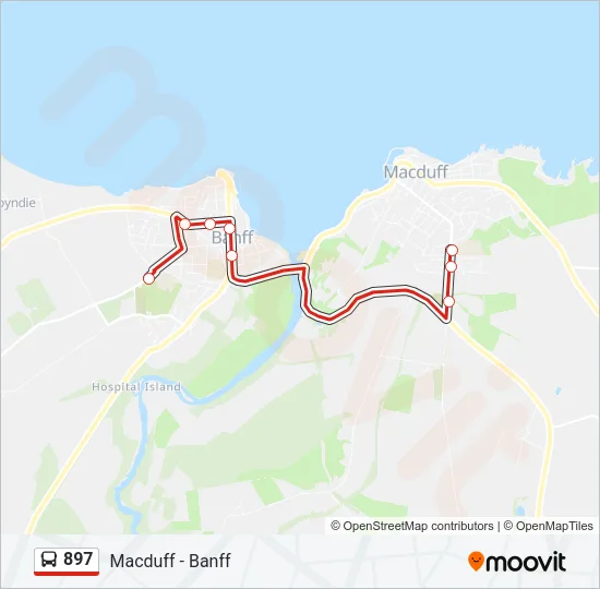 897 Bus Line Map