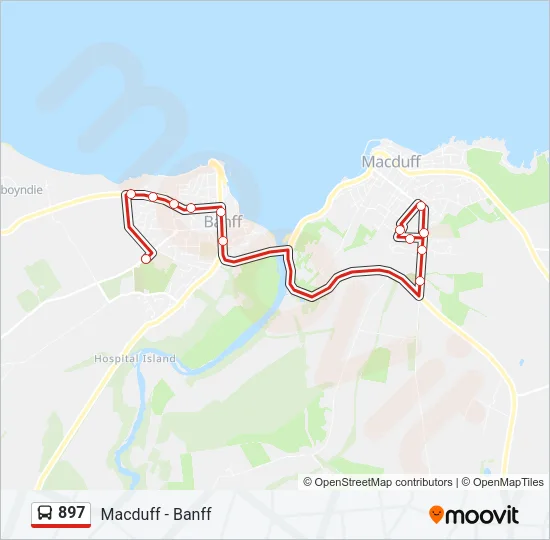 897 Bus Line Map