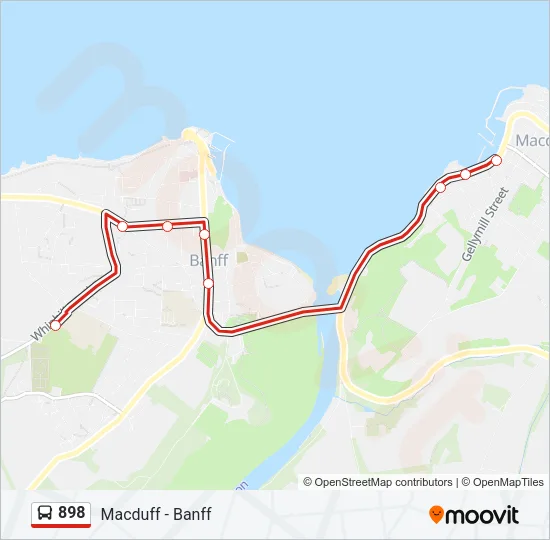 898 Bus Line Map