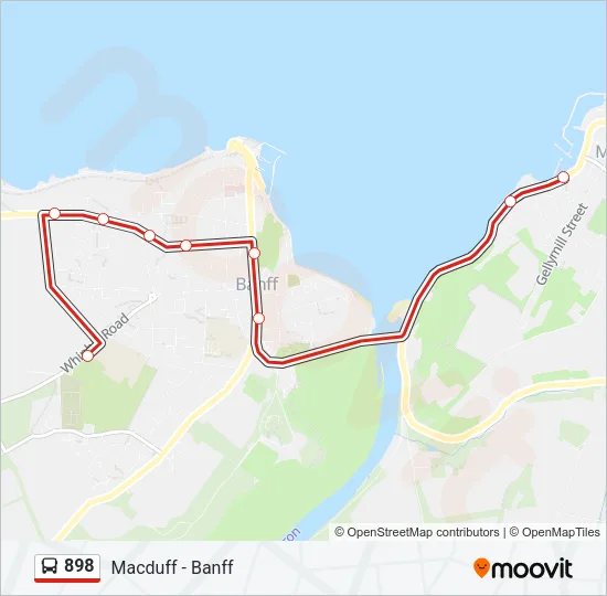 898 Bus Line Map