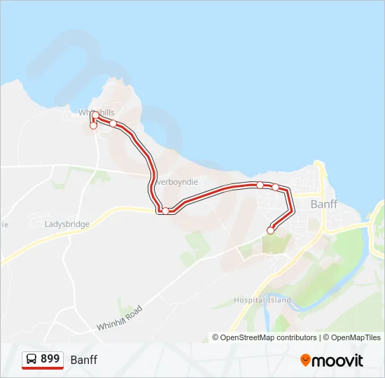 899 Bus Line Map