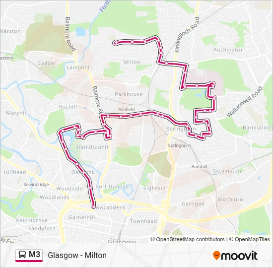 First Bus M3 M3 Route: Schedules, Stops & Maps - Glasgow (Updated)