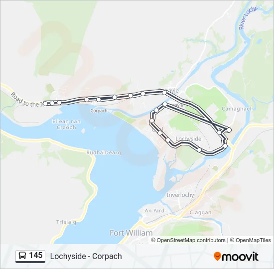 145 Bus Line Map