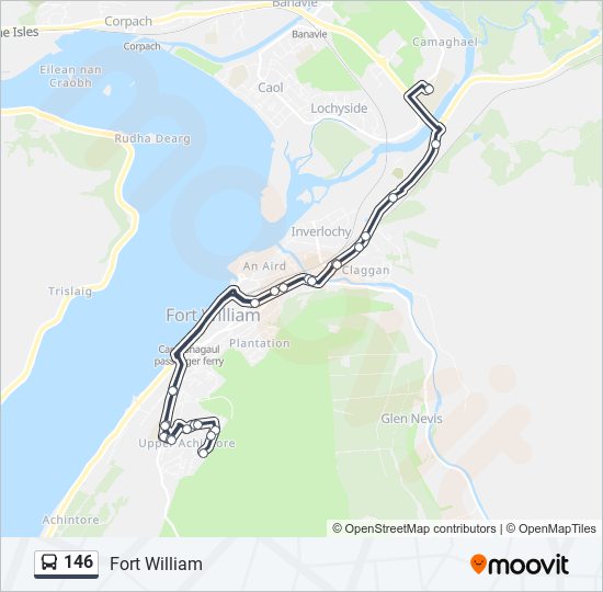 146 bus Line Map