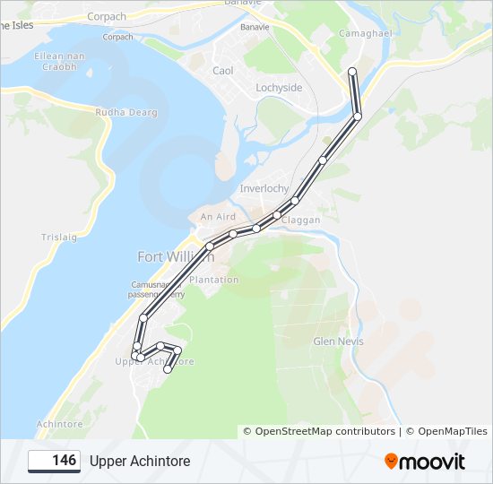 146 bus Line Map