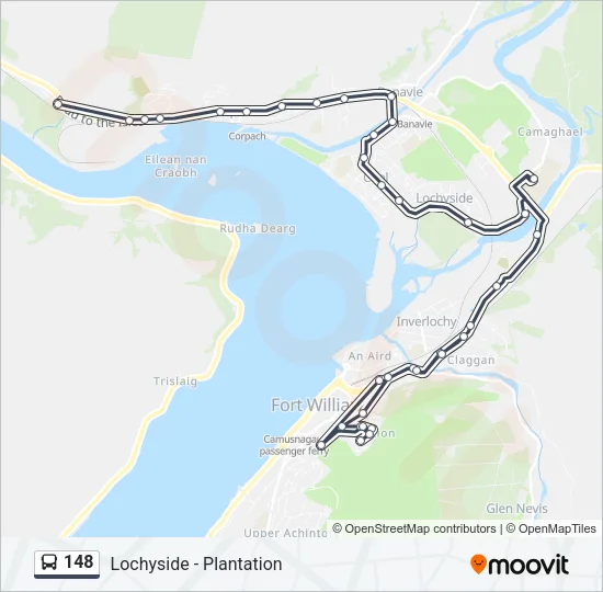 148 Bus Line Map