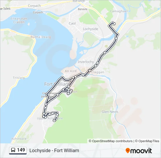 149 Bus Line Map