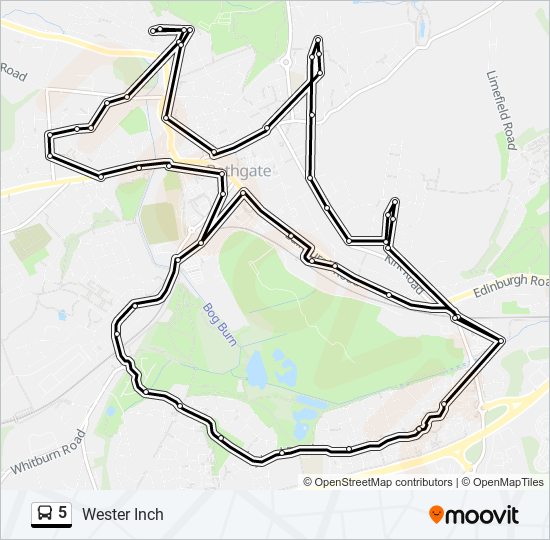 5 bus Line Map