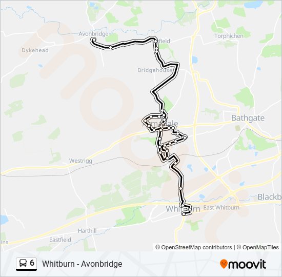 6 bus Line Map