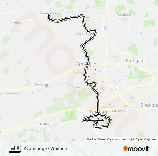 6 Bus Line Map