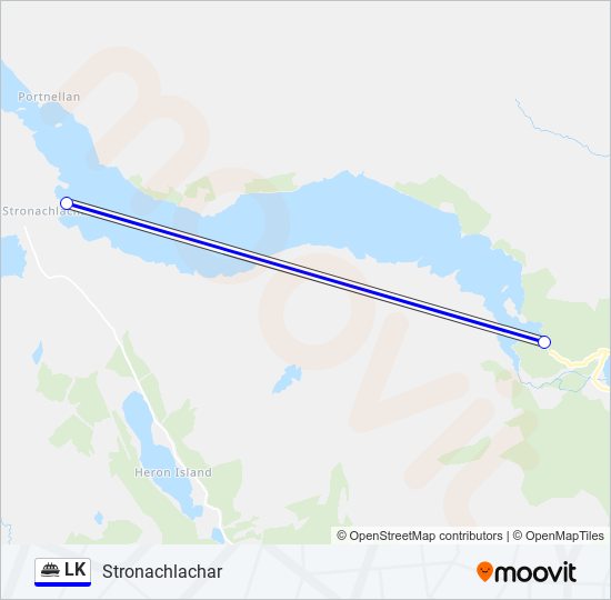 LK Ferry Line Map