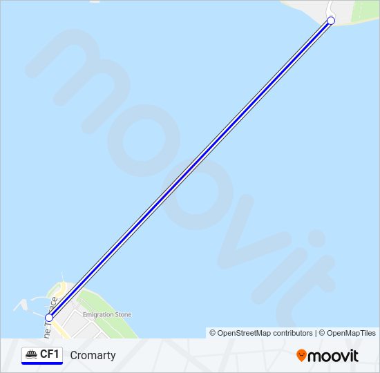 CF1 Ferry Line Map