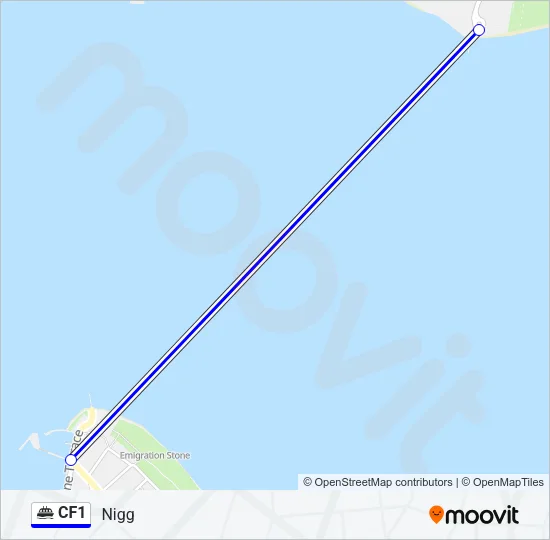 CF1 Ferry Line Map