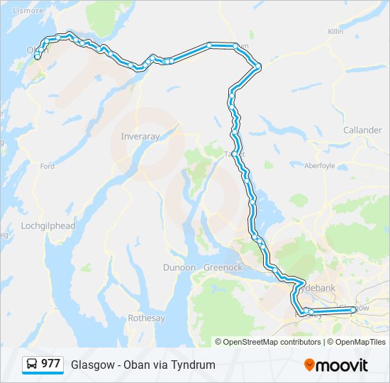 977 bus Line Map