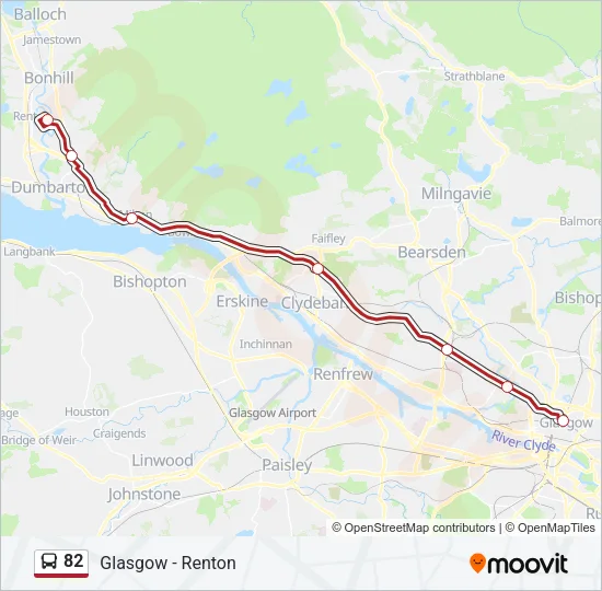 82 Bus Line Map