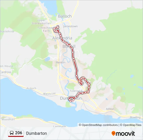 206 Bus Line Map