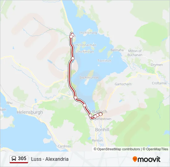 305 Bus Line Map