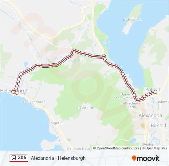 306 Bus Line Map