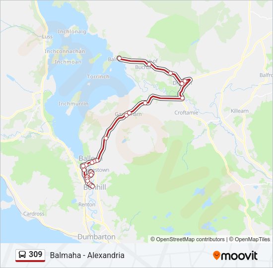 309 Bus Line Map