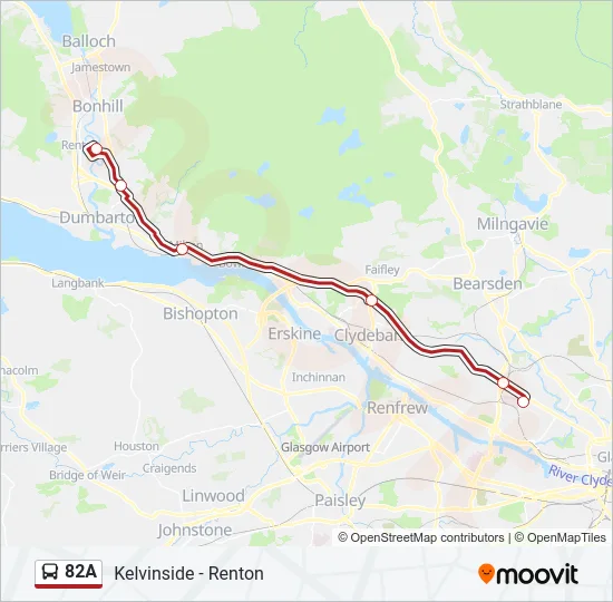 82A Bus Line Map