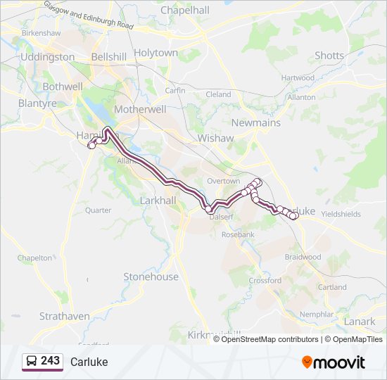 243 Bus Line Map