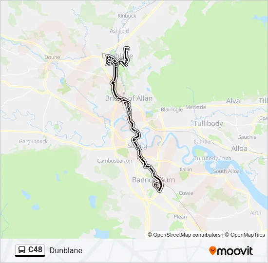C48 Bus Line Map