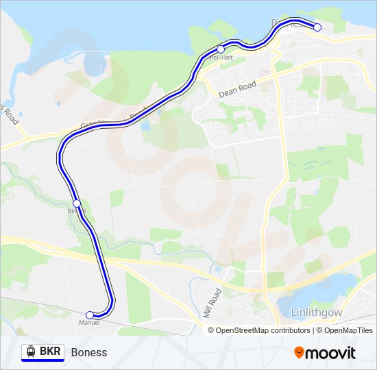 BKR Light Rail Line Map