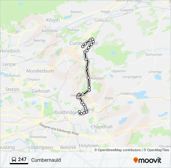 247 Bus Line Map