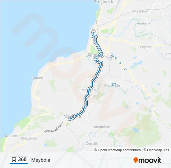 360 Bus Line Map