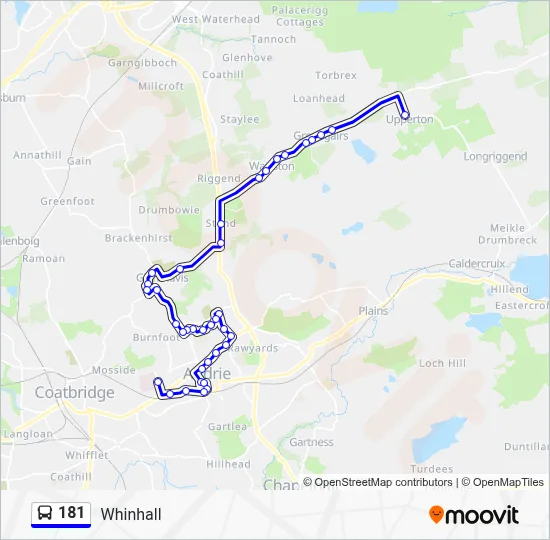 181 Route: Schedules, Stops & Maps - Whinhall (Updated)