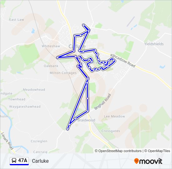 47A Bus Line Map