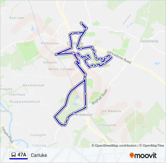 47A Bus Line Map