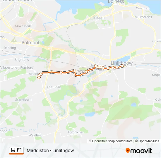 F1 Bus Line Map