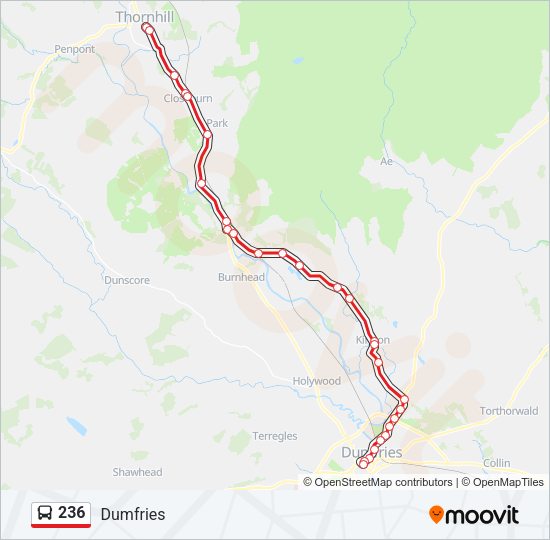 236 Bus Line Map