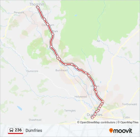 236 Bus Line Map