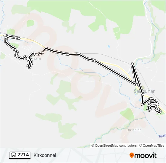 221A Bus Line Map
