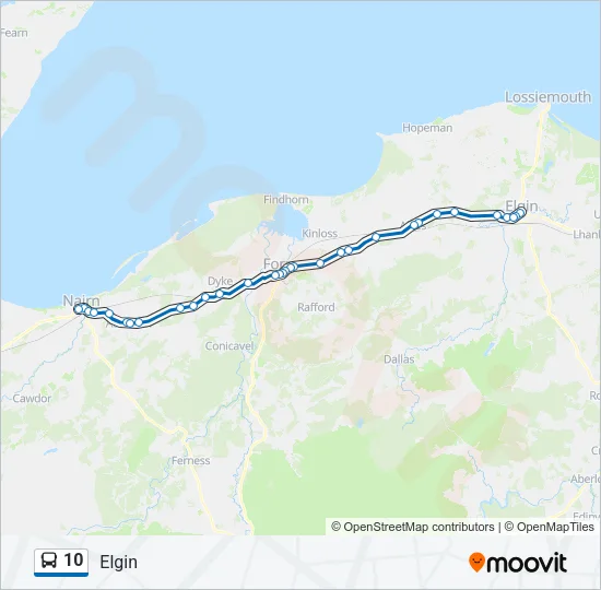 10 Bus Line Map