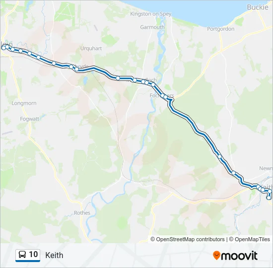 10 Bus Line Map